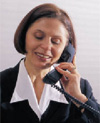 Woman on phone